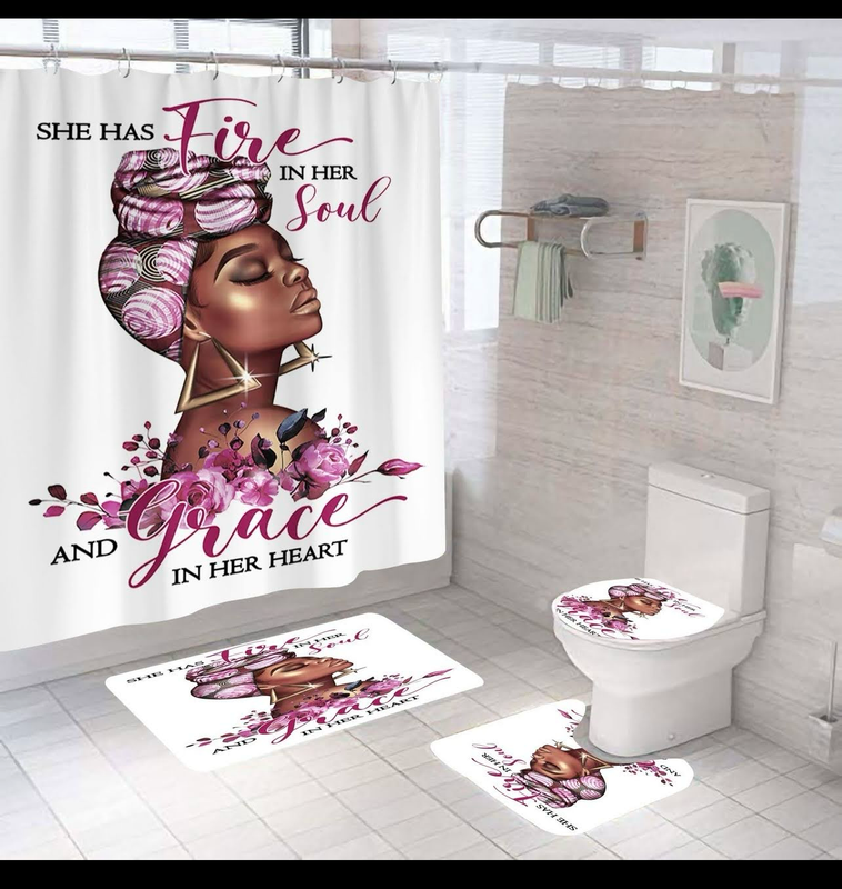 Rose Dusk Queen — 4-Piece Bathroom Set