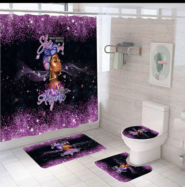 She Who Kneels Before God — 4-Piece Bathroom Set