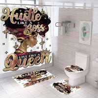Hustle Like a Boss, Live Like a Queen — 4-Piece Bathroom Set 1
