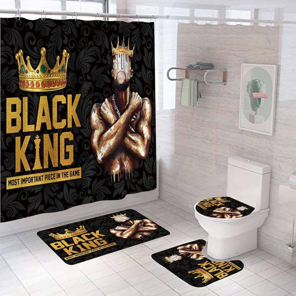 Black King Most Important Piece — 4-Piece Bathroom Set